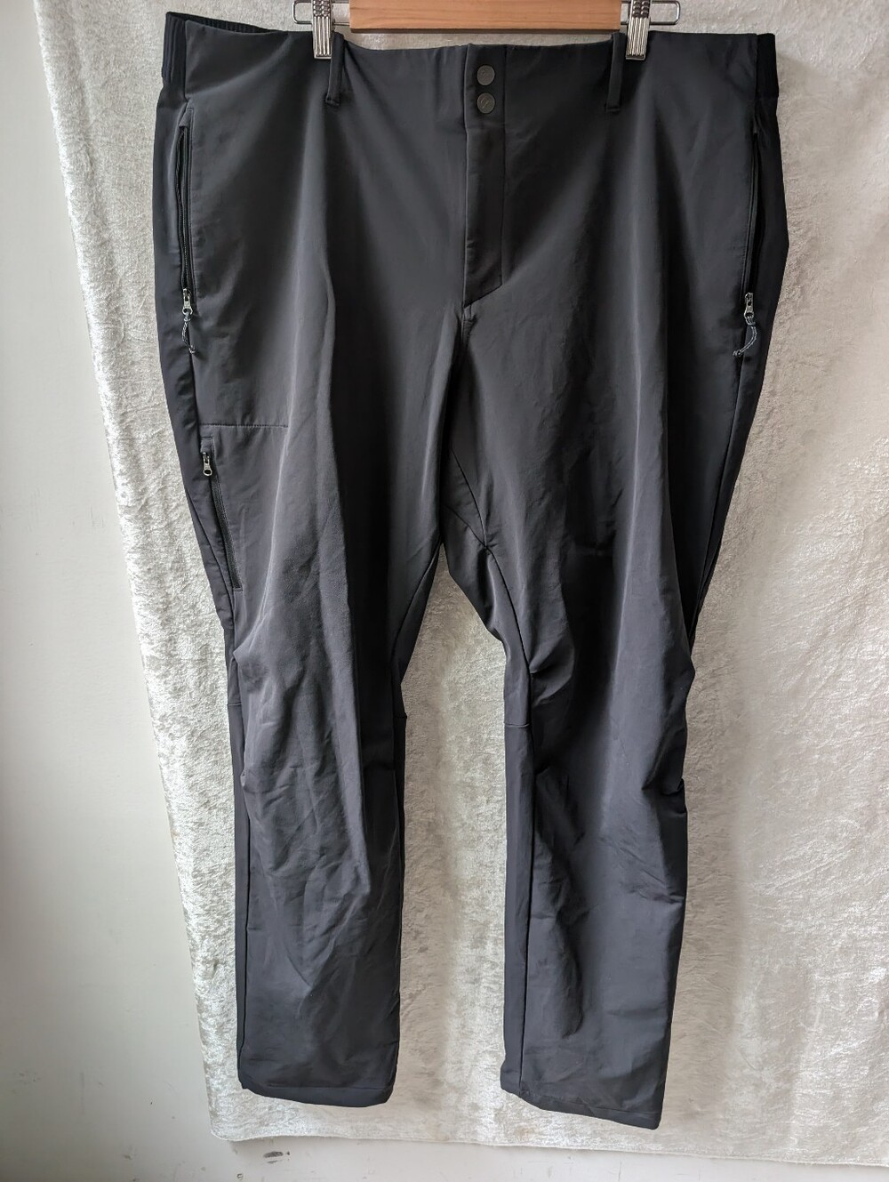 Rei 2xl Thicker Nylon Blend Rain Snow Pant Straight Zip Pockets